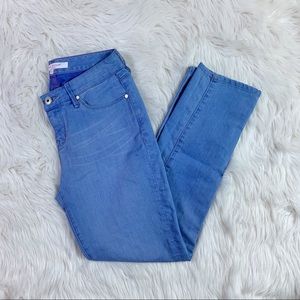 Isaac Mizrahi Bright Blue Slim Straight Jeans